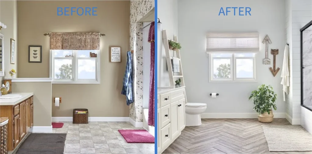 Before and After Bathroom #1